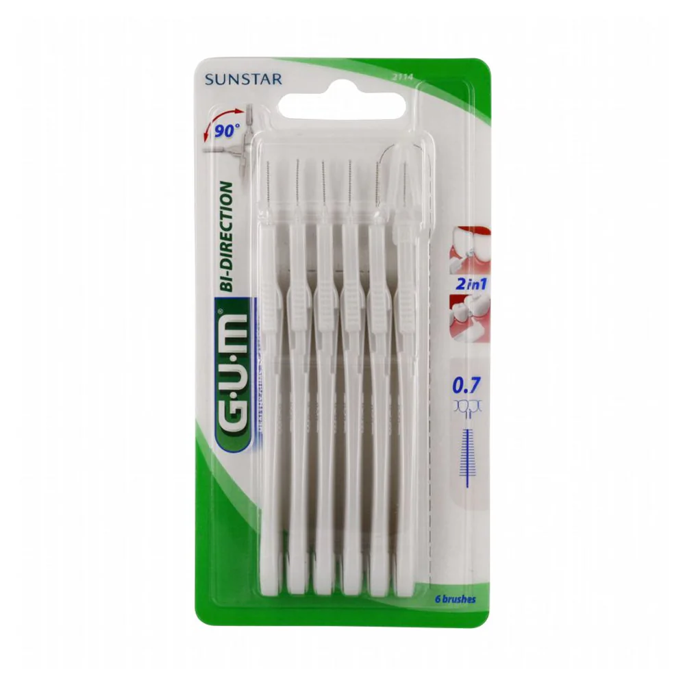 Promo ! Gum PROXABRUSH BI-DIRECTION Interdentaires 0,7mm (2114)