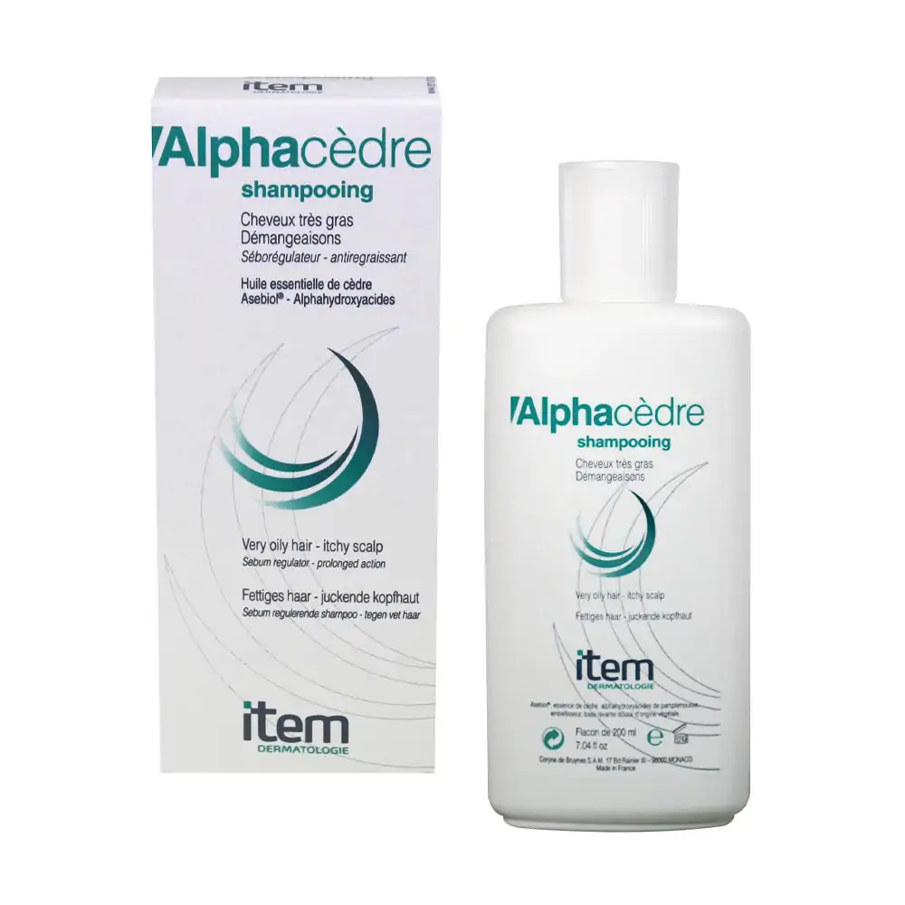 Promo ! Item Alphacèdre Shampoing Cheveux Très Gras Démangeaisons 200ml