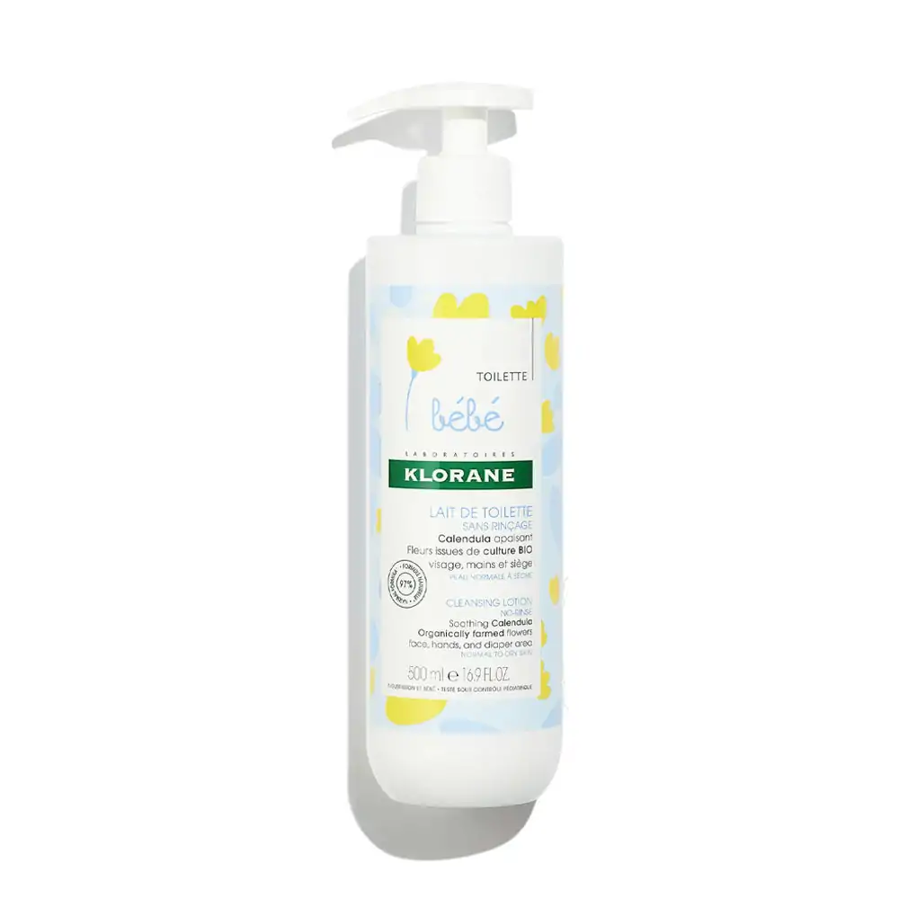 Promo ! Klorane Bébé Lait De Toilette Sans Rinçage Au Calendula 500ml