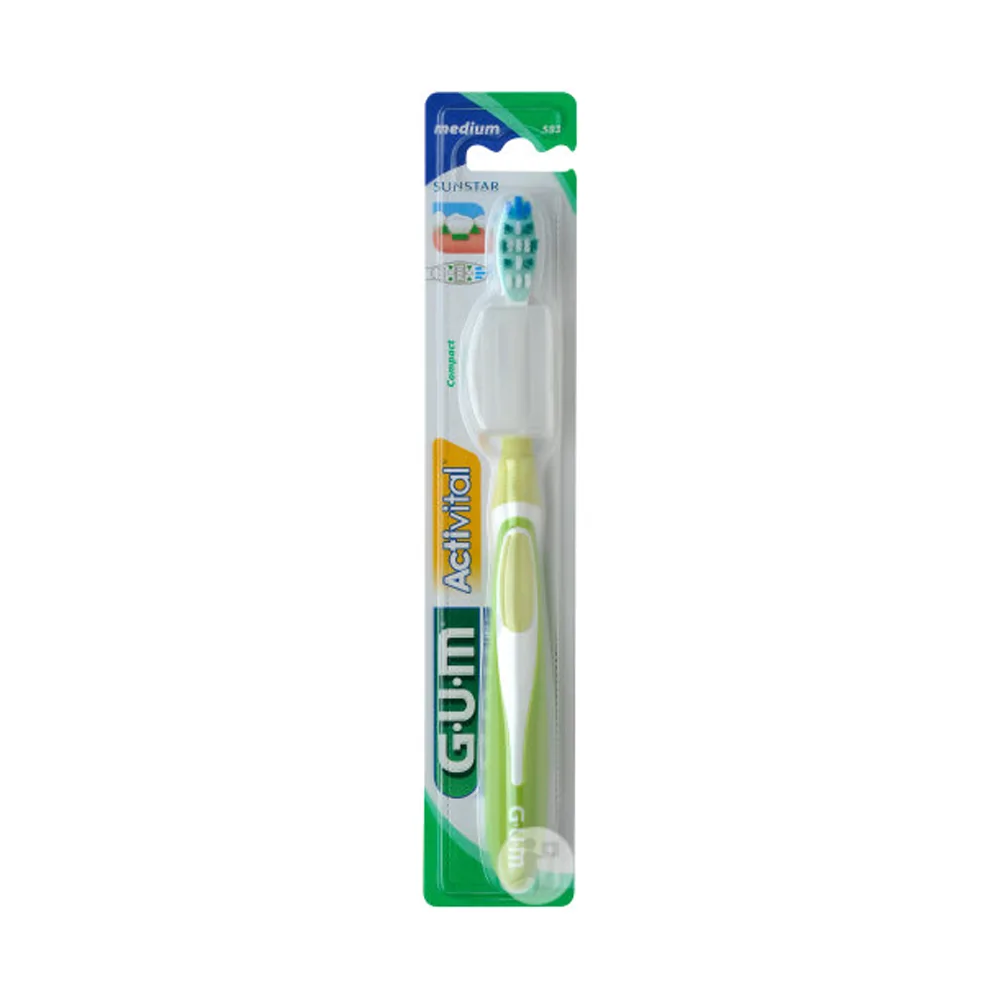 Promo ! Gum ActiVital Compact Brosse À Dents Medium (583)