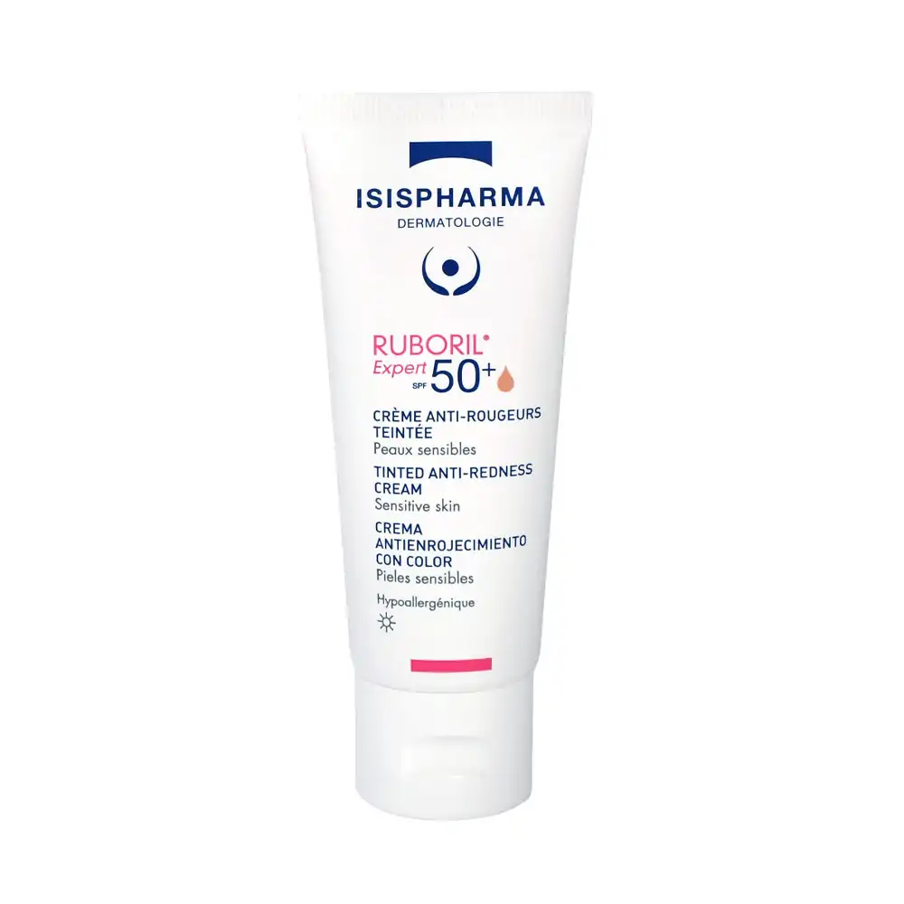 Promo ! Isispharma Ruboril Expert SPF50+ Crème Anti-Rougeurs Teintée Peaux Sensibles 40ml
