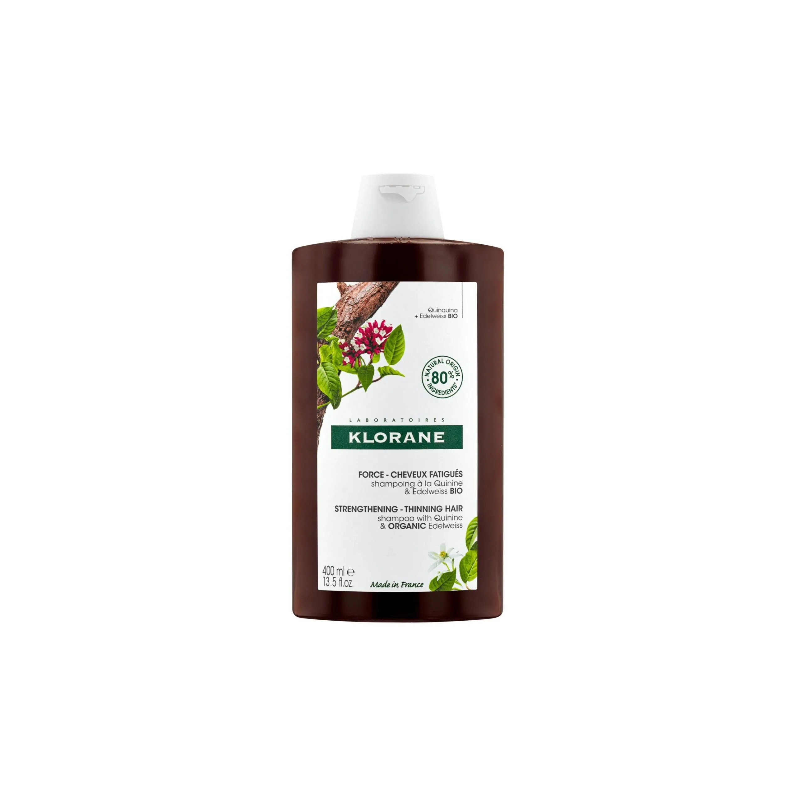Promo ! Klorane Shampoing à La Quinine Et Edelweiss BIO 400 Ml