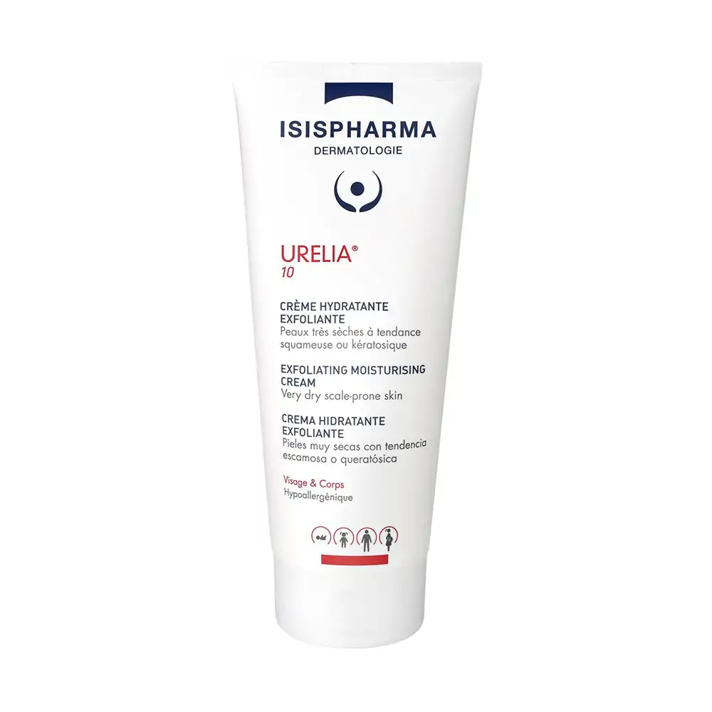 Promo ! Isispharma Urelia 10 Crème Hydratante Exfoliante Peaux squameuses. Hyperkératose 150 ml