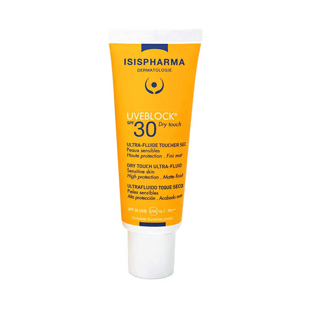 Promo ! Isispharma Uveblock Ultra-Fluide Touché Sec SPF30 40ml