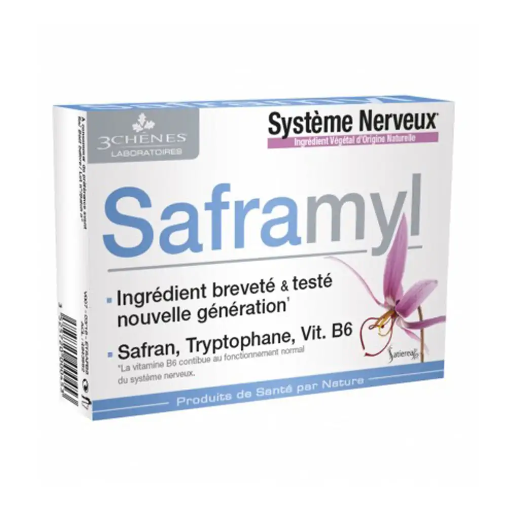 Promo ! Les 3 Chênes Saframyl Anti-Stress 15 Comprimés