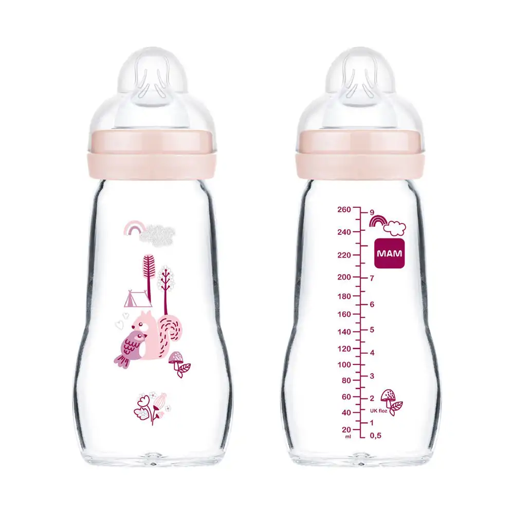 Promo ! MAM Biberon Verre 2+m 260 ml Forest – Biberon En Verre