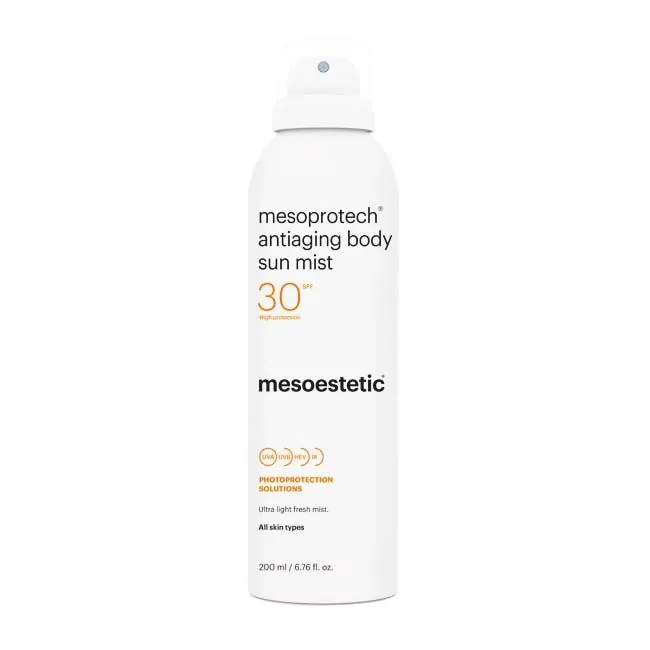Promo ! Mesoestetic mesoprotech antiaging body sun mist 200ml