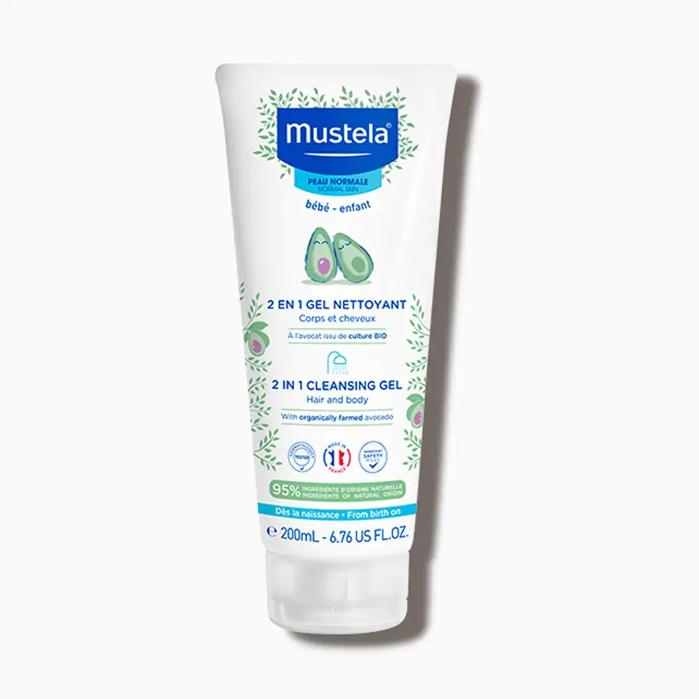 Promo ! Mustela Gel Nettoyant 2 en 1 à l’avocat BIO 200ml