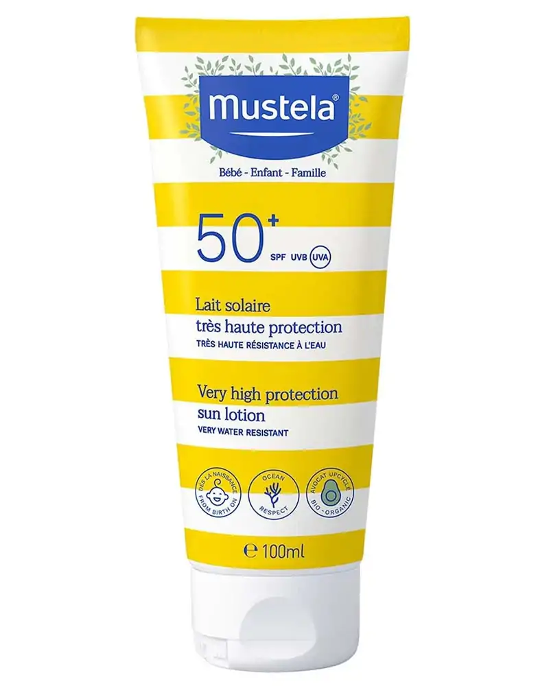 Promo ! Mustela Lait Solaire très haute protection SPF 50+ 40ml