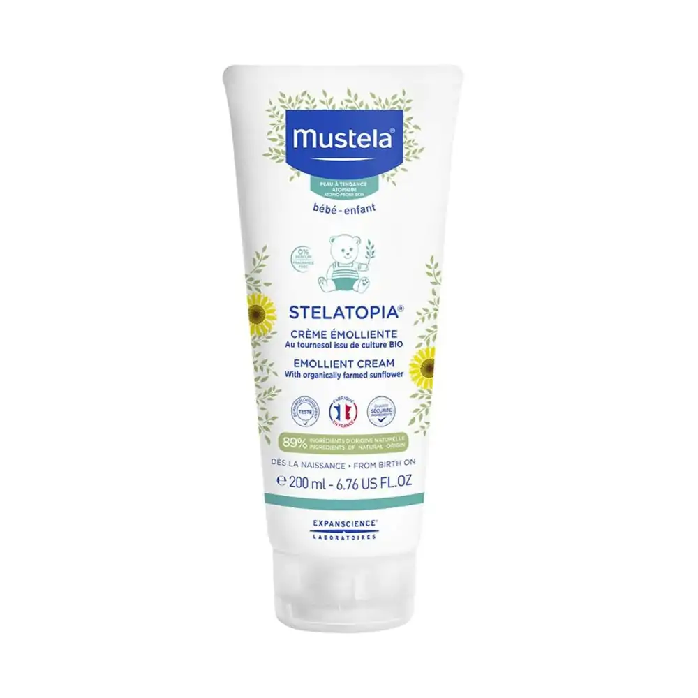 Promo ! Mustela Crème Émolliente Stelatopia au Tournesol BIO 200ml