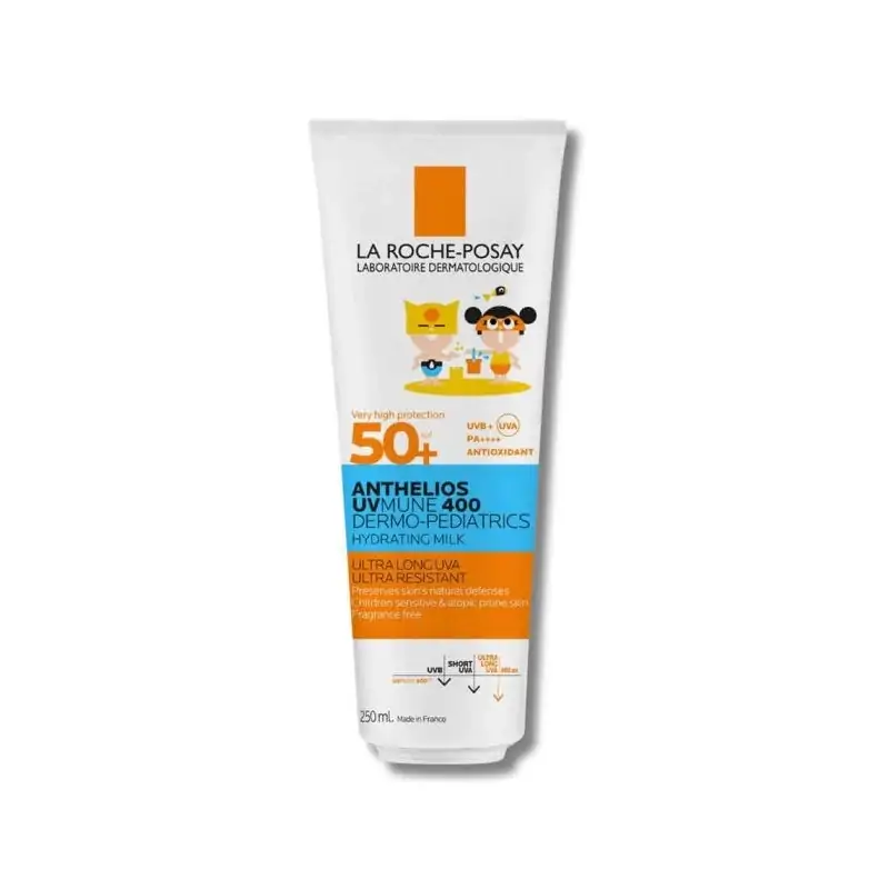 Promo ! La Roche Posay Anthelios UVMune 400 Dermo-Pédiatrics Lait Invisible SPF50+ 250 Ml