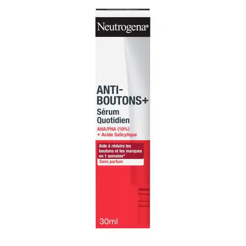 Promo ! NEUTROGENA ANTI-BOUTONS Sérum Quotidien Sans Parfum – 30ml