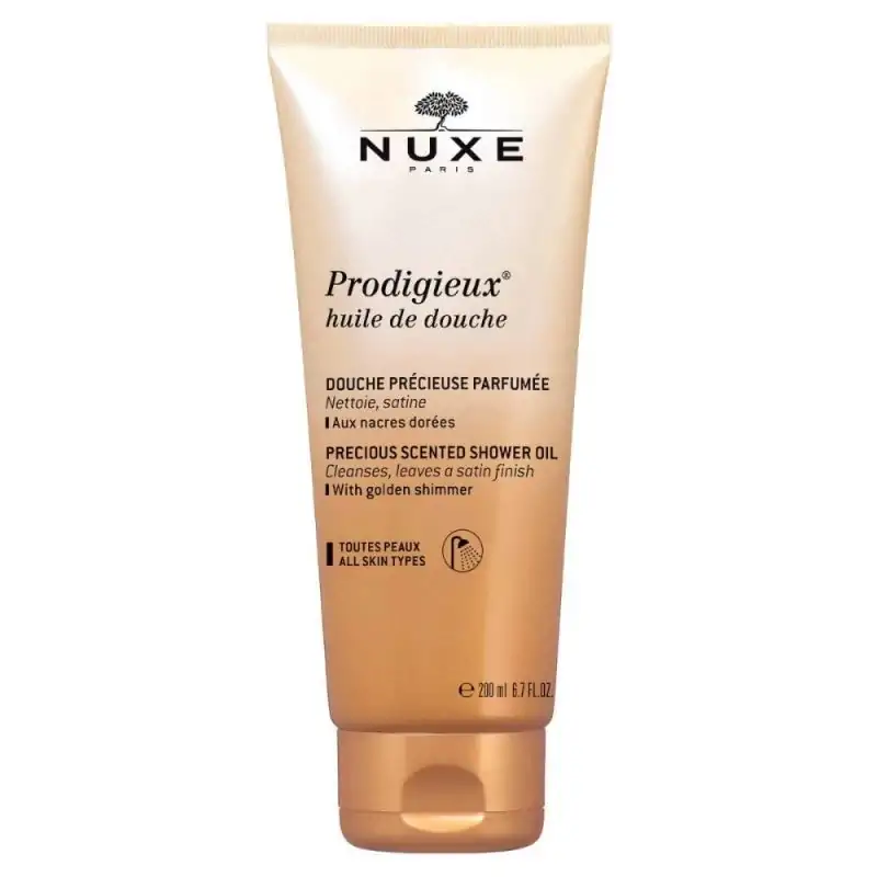 Promo ! Nuxe Prodigieux Huile De Douche Nettoyante Précieuse Parfumée 200ml