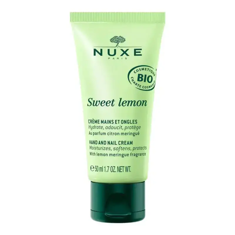 NUXE SWEET LEMON Crème Mains Et Ongles Bio 50 Ml