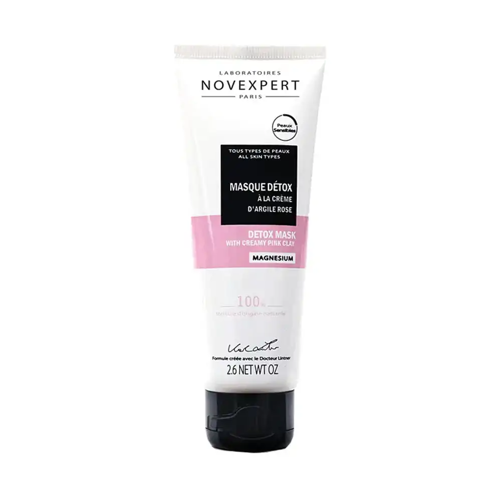 Promo ! Novexpert Masque Détox à la Crème d’Argile Rose Magnésium 75ml