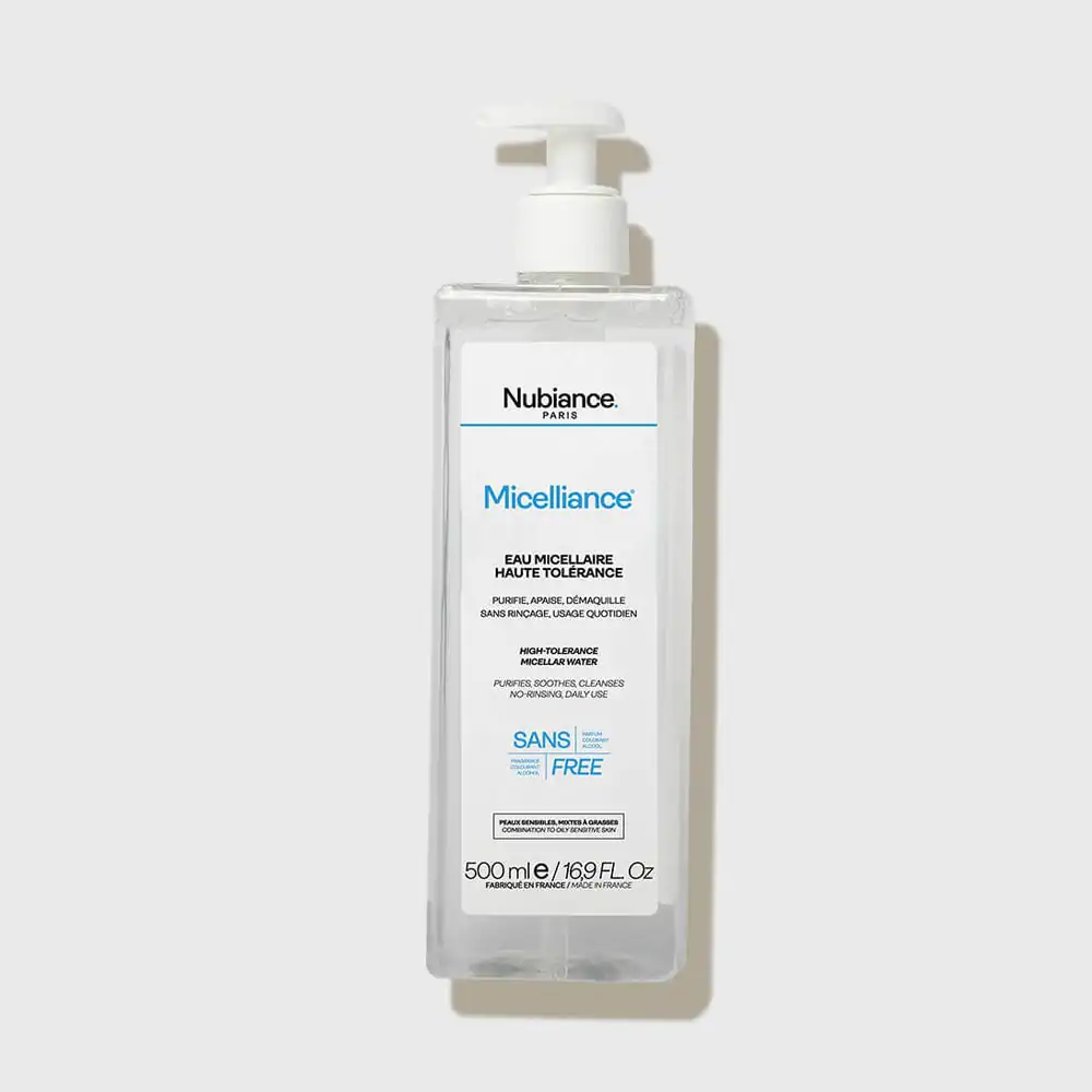 Promo ! Nubiance Micelliance 0% – Eau Micellaire Haute Tolérance 500ml