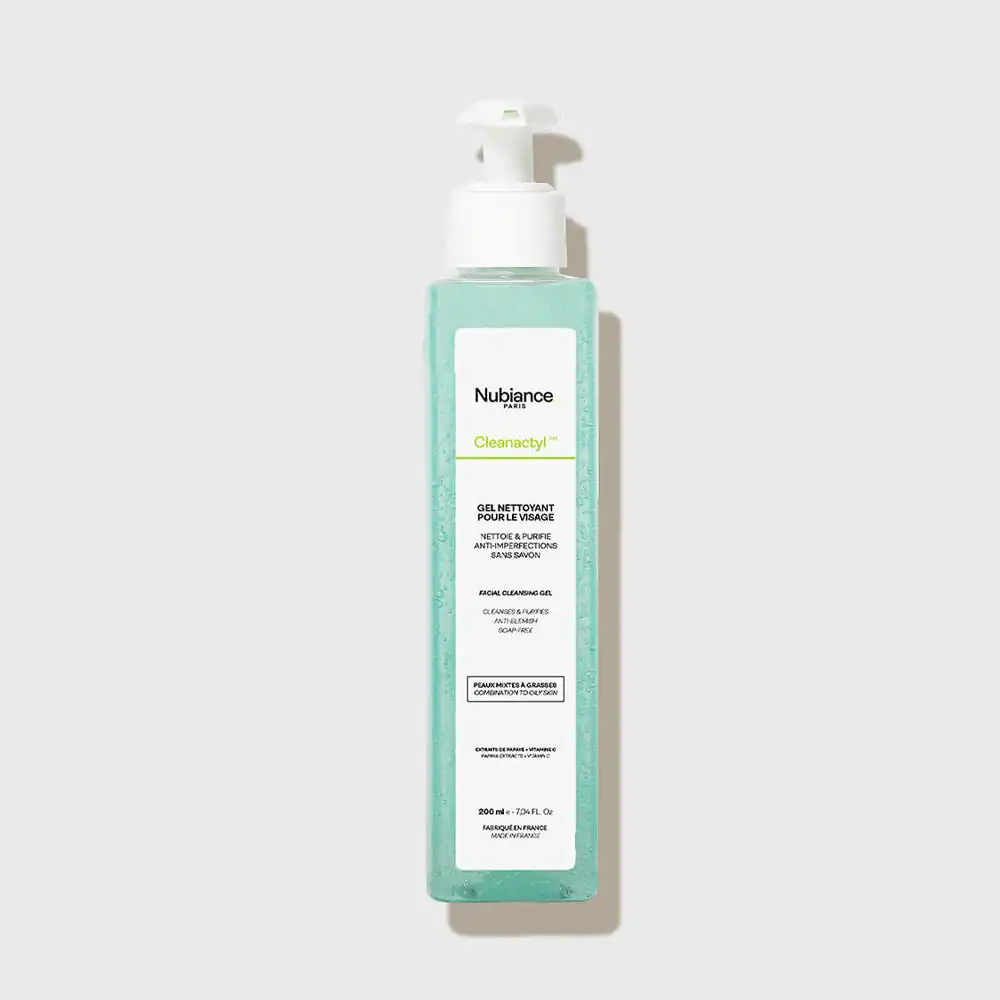 Promo ! Nubiance Cleanactyl Gel Nettoyant Visage Anti-Imperfections 200ml