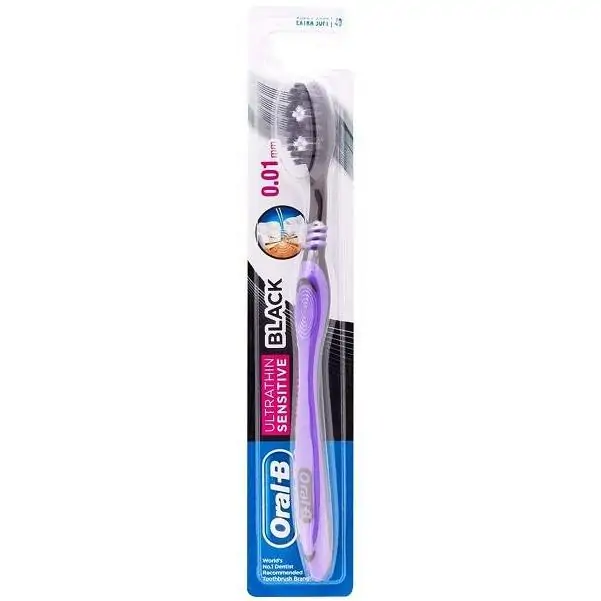 Promo ! Oral-B Brosse A Dents Noir Ultrathin Sensitive Extra Soft