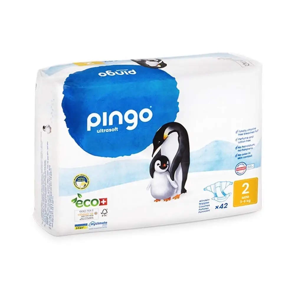 Promo ! Pingo Couches Écologique Jetables Mini Taille 2 3-6kg