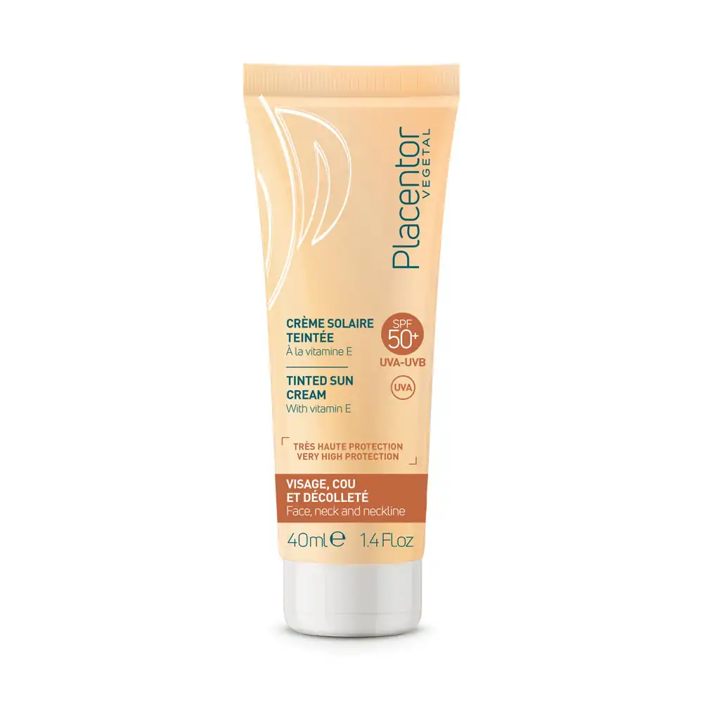 Promo ! Placentor Crème solaire SPF 50+ teintée 40ml