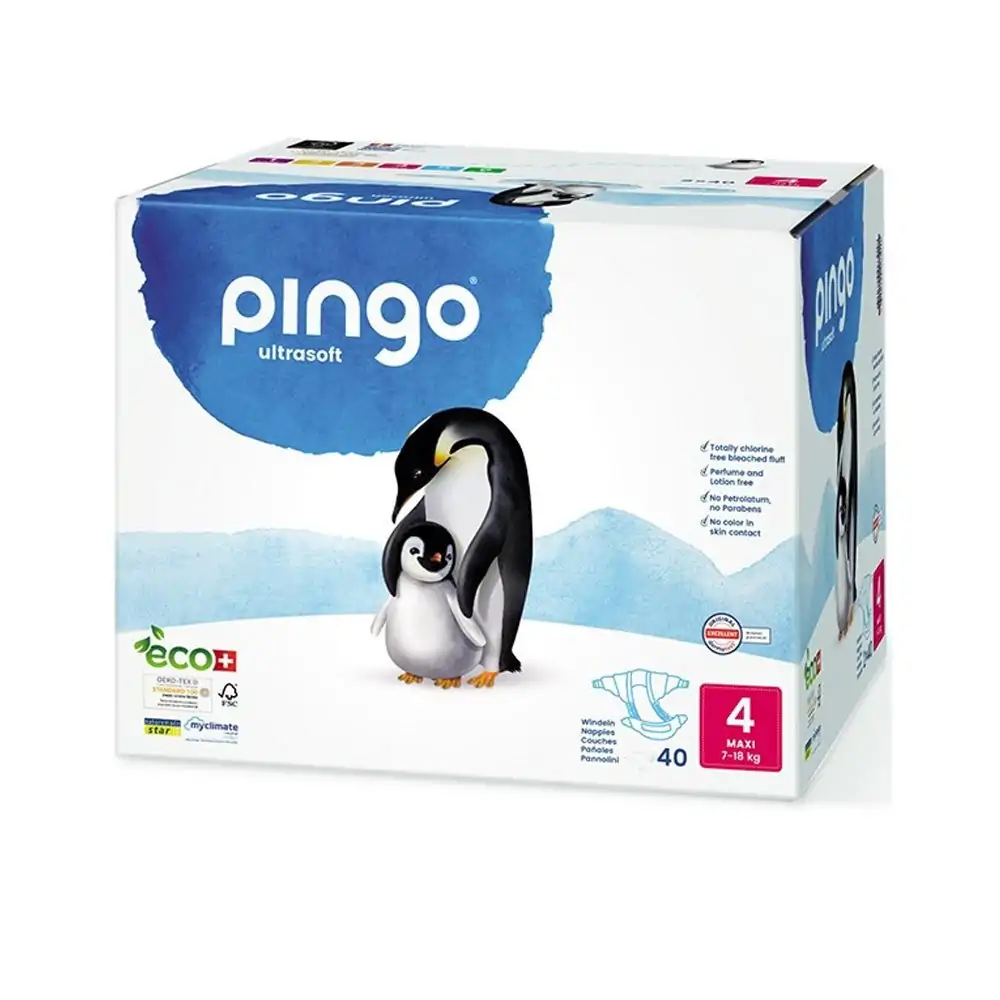 Promo ! Pingo Couches Écologique Jetables Maxi Taille 4 7-18kg