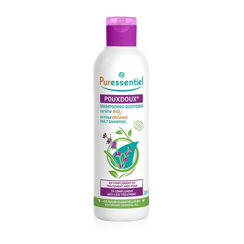 Promo ! Puressentiel Shampoing Quotidien Pouxdoux Certifié Bio 200ml