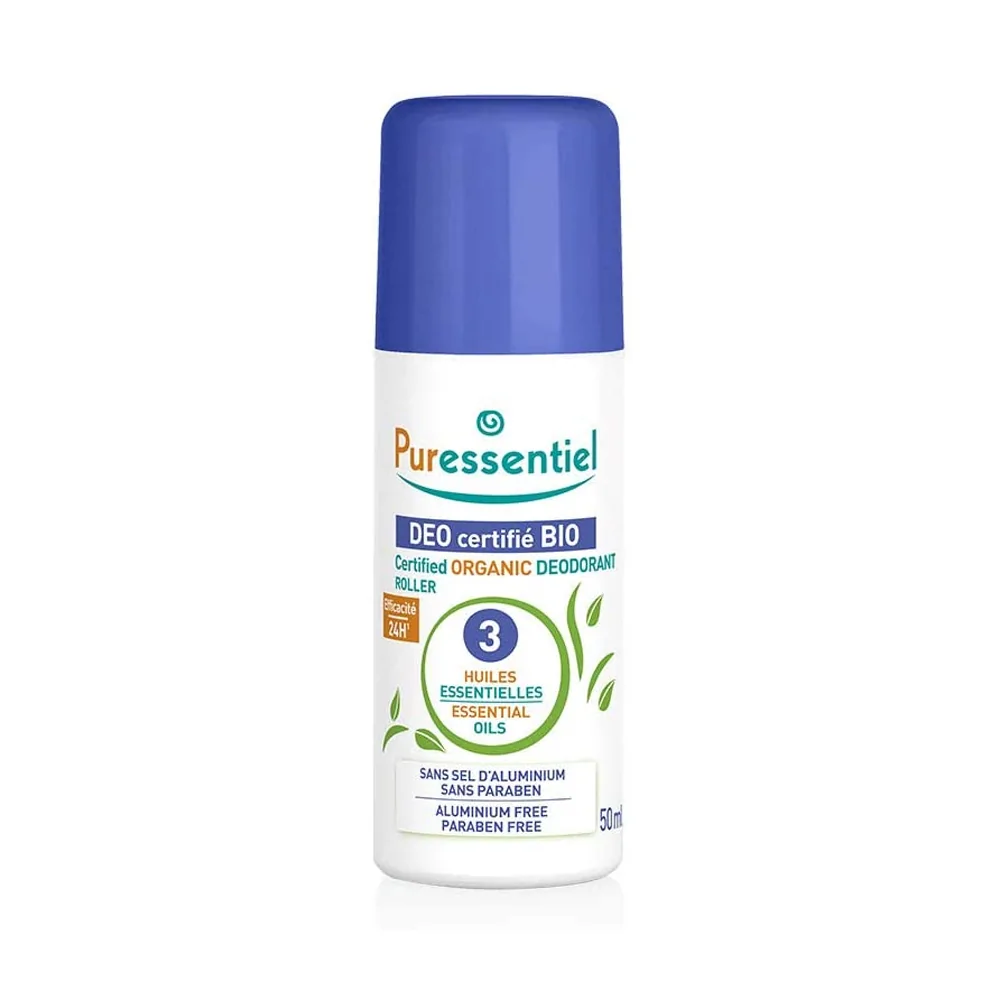 Promo ! Puressentiel Déodorant à bille certifié BIO roll-on 50ml