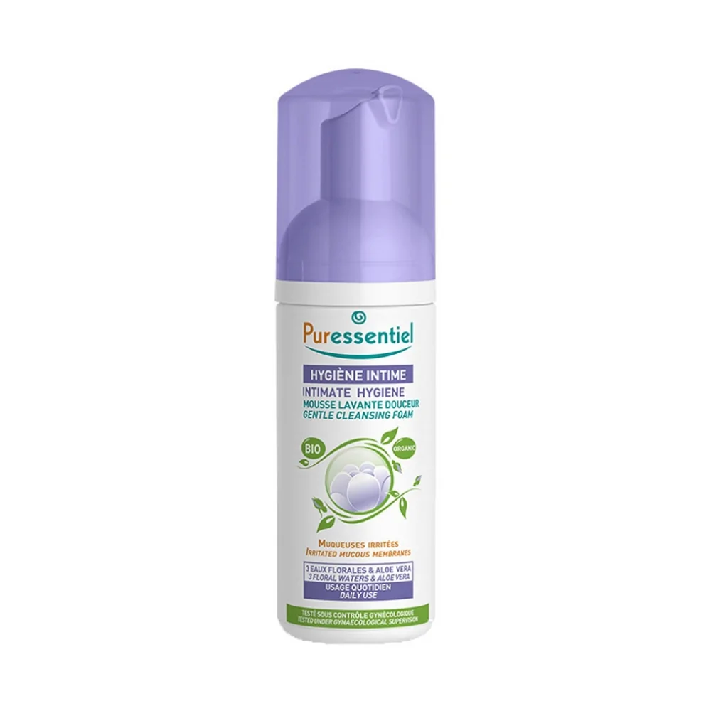 Promo ! Puressentiel Mousse Lavante Douceur Bio Hygiène Intime 150ml