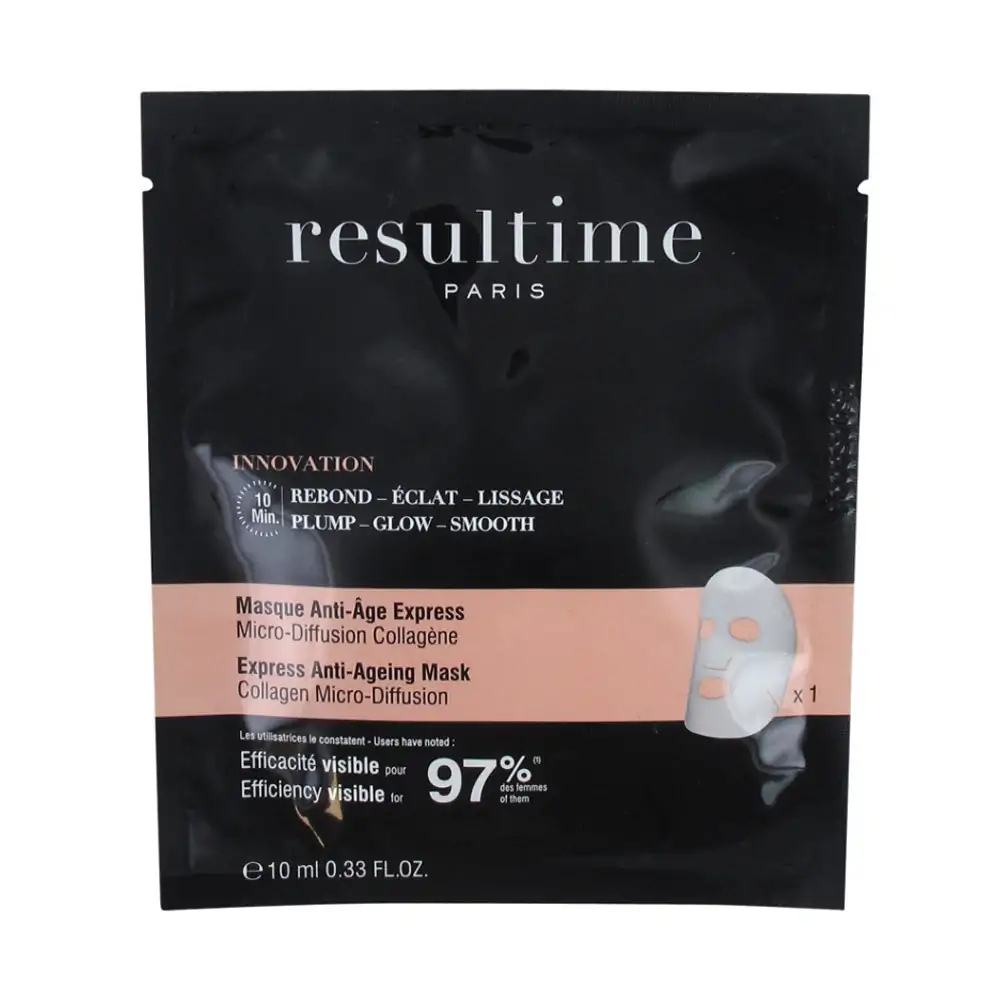 Promo ! Resultime Masque Anti-Âge Express Micro-Diffusion Collagène Sachet 10ml