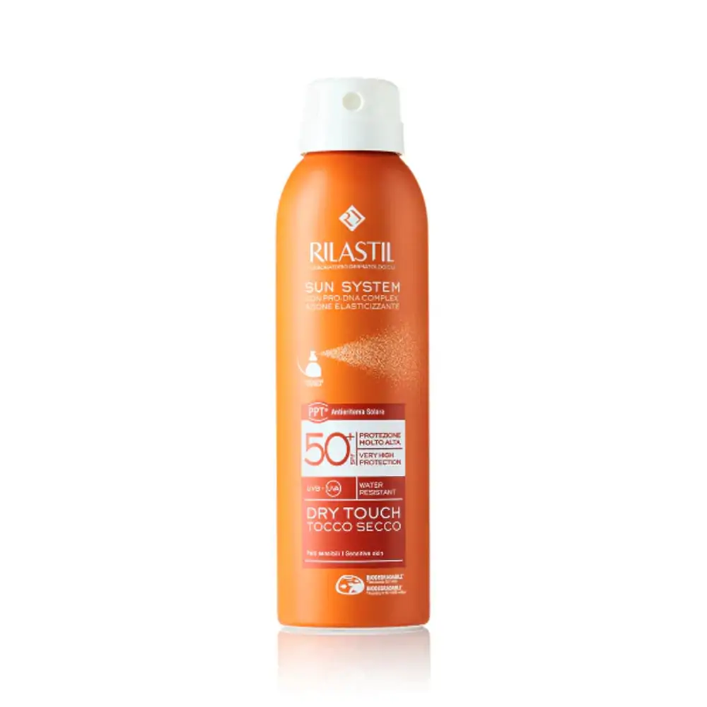 Promo ! Rilastil Sun Dry Toucher Sec spray SPF50+ 200ml