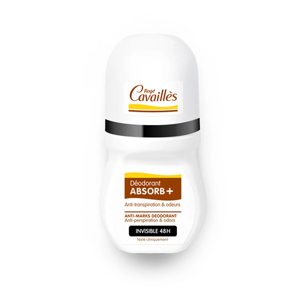 Promo ! Rogé Cavaillès Déo Absorb+ Invisible 48h Roll-on 50ml