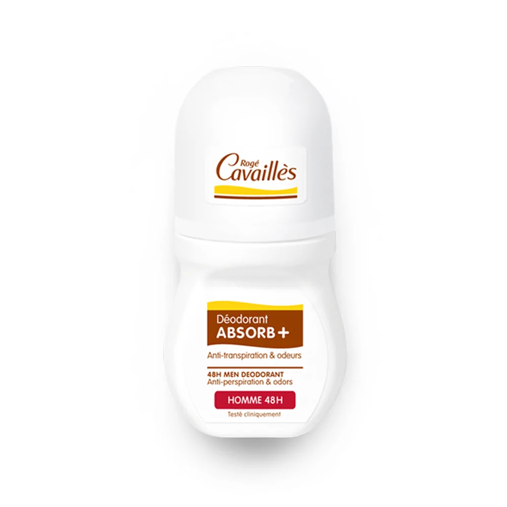 Promo ! Rogé cavaillès Déo Absorb+ Homme 48h Roll-on 50ml