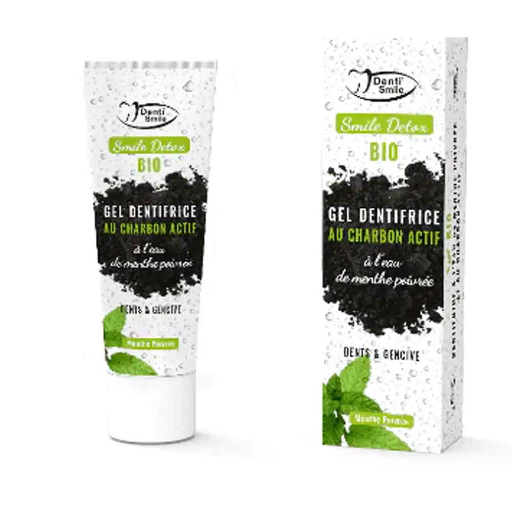 Promo ! Denti-smile Gel Dentifrice au charbon Actif 75ml