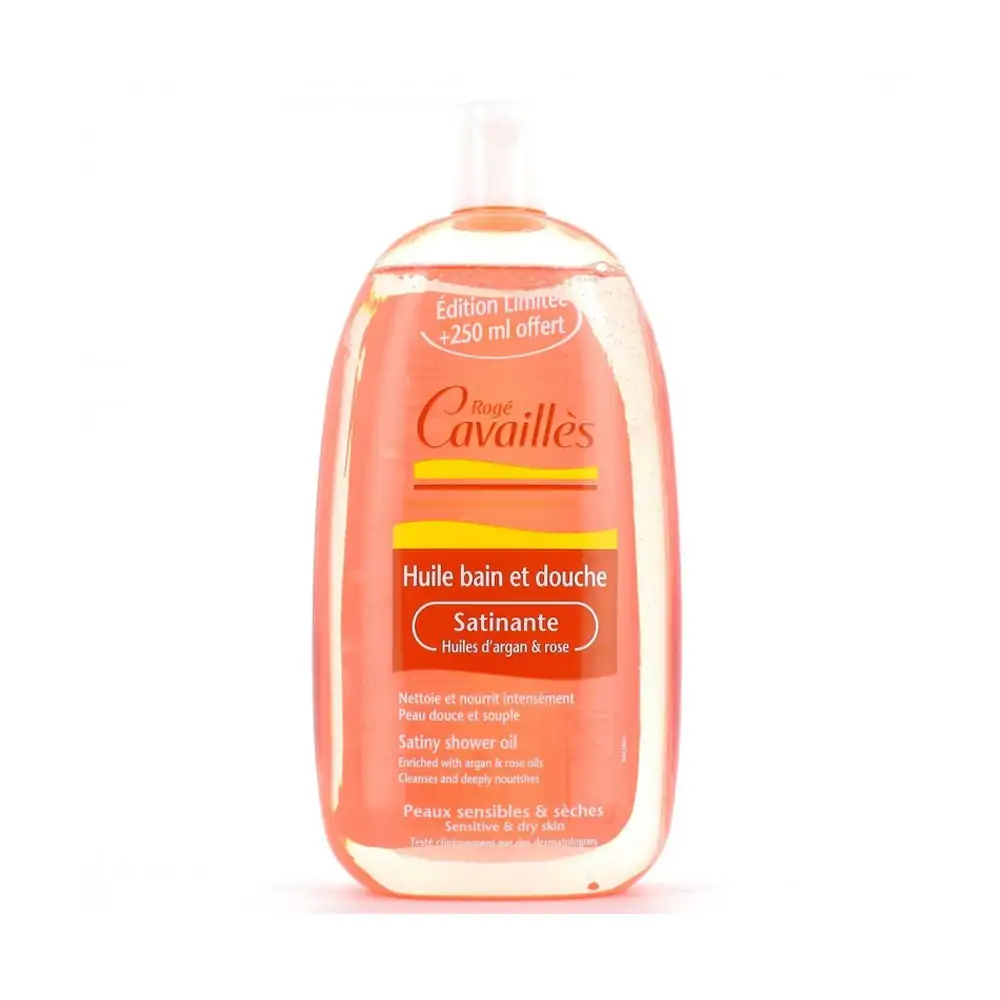 Promo ! Rogé Cavaillès Huile Bain Et Douche Satinante 500ml + 250ml