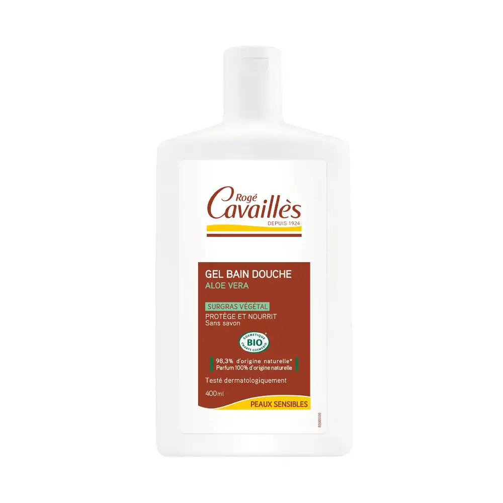 Promo ! Rogé Cavaillès Gel Bain Douche certifié Bio Aloé Véra 400ml