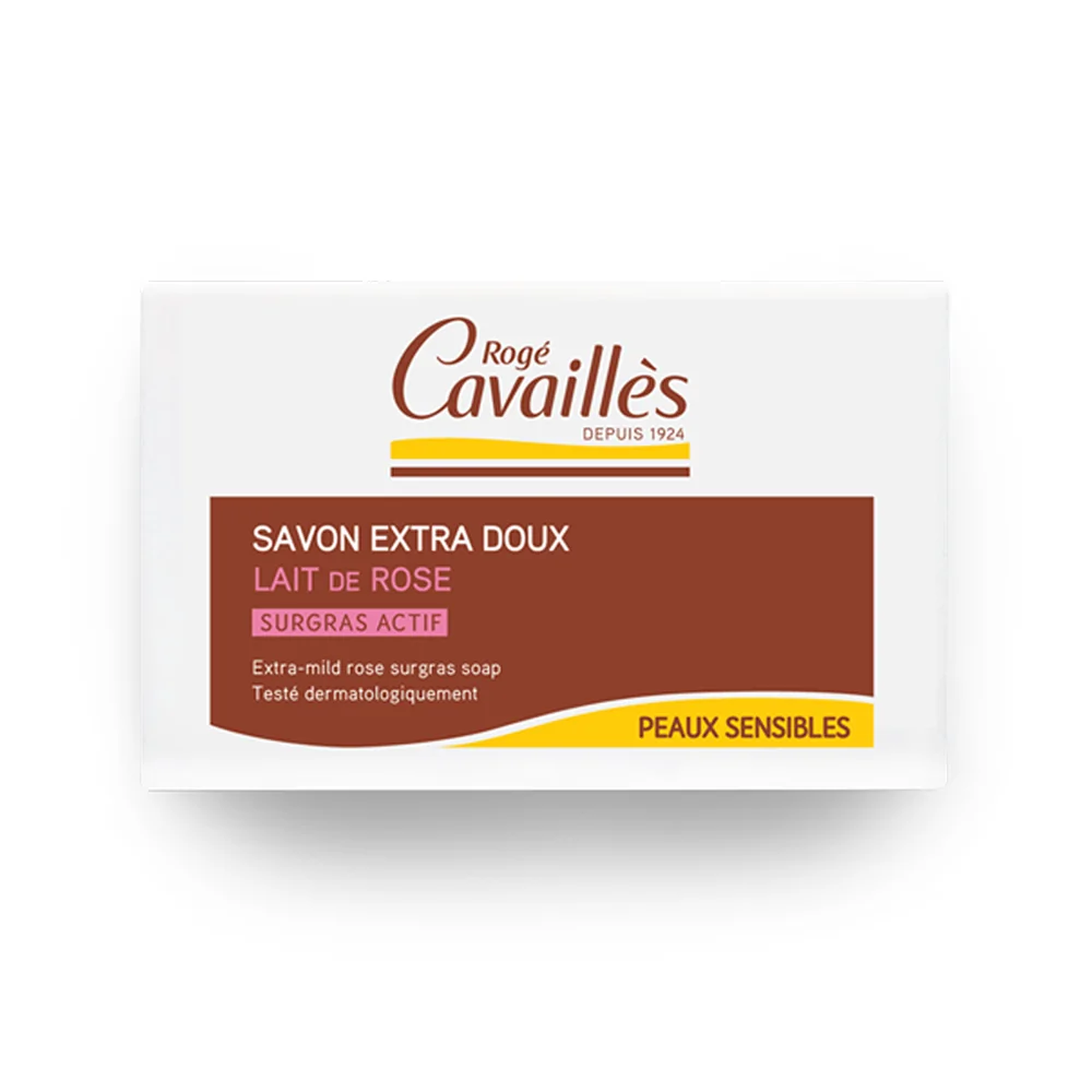 Promo ! Rogé cavaillès Savon Surgras Extra-Doux Lait de Rose 150g