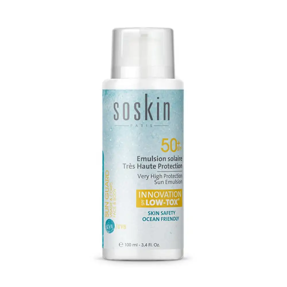Promo ! Soskin Low-Tox Emulsion Solaire SPF50+ 100ml