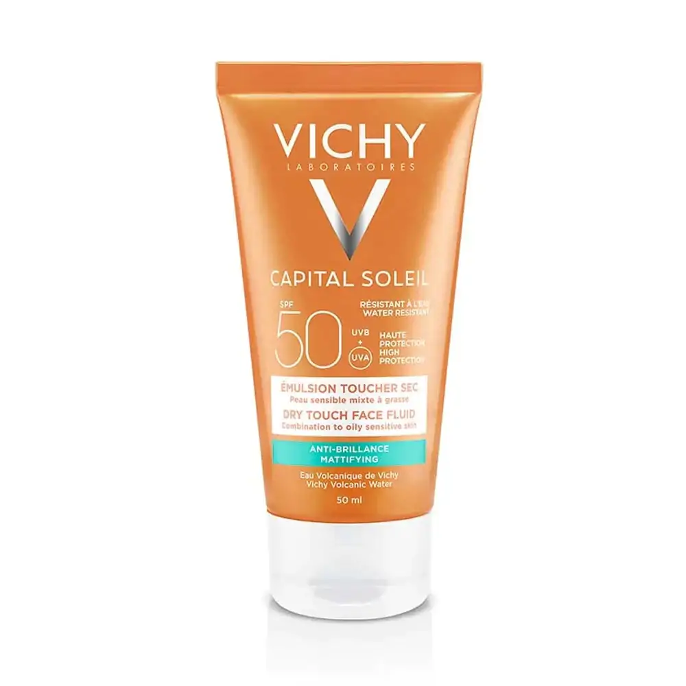 Promo ! Vichy Capital Soleil Emulsion Toucher Sec SPF50+ 50ml