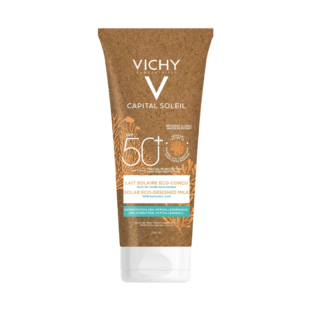 Promo ! Vichy Capital Soleil Lait Solaire Éco-Conçu SPF50+ 200ml