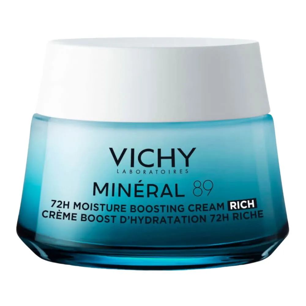 Promo ! Vichy Minéral 89 Crème Boost d’Hydratation Riche 72h – 50ml
