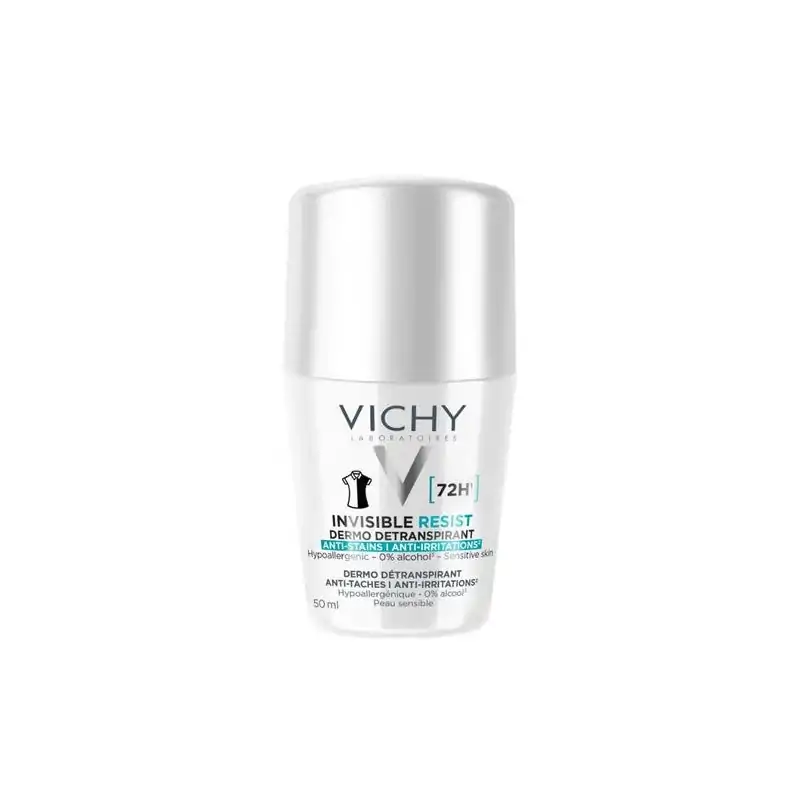 Promo ! Vichy Femme Dermo-Détranspirant Invisible Protect 72H Déodorant -50 Ml