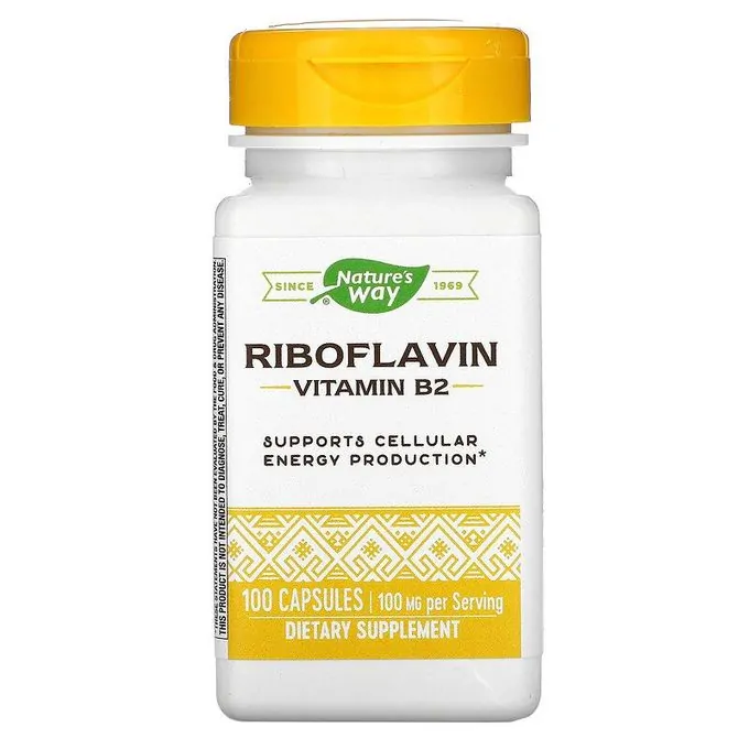 Promo ! Nature’S Way Riboflavin, Vitamin B2, 100 mg, 100 Capsules