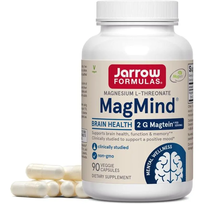 Promo ! Jarrow Formulas MagMind, L-thréonate de magnésium Magtein 90 capsules végétariennes