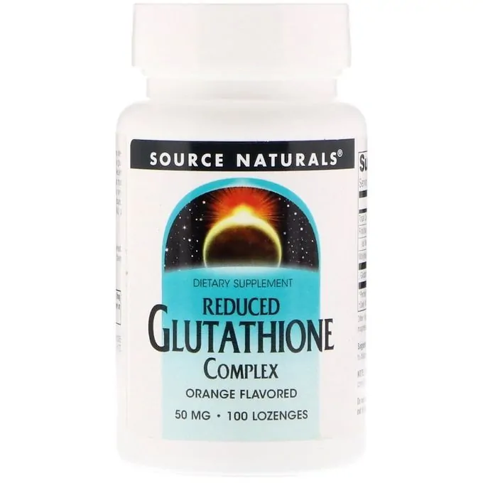 Promo ! Source Naturals Reduced Glutathione Complex, Orange Flavored, 50 mg, 100 Lozenges