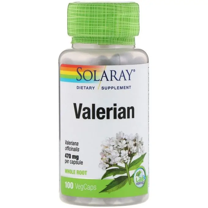 Promo ! Solaray Valériane, 100 capsules végétales