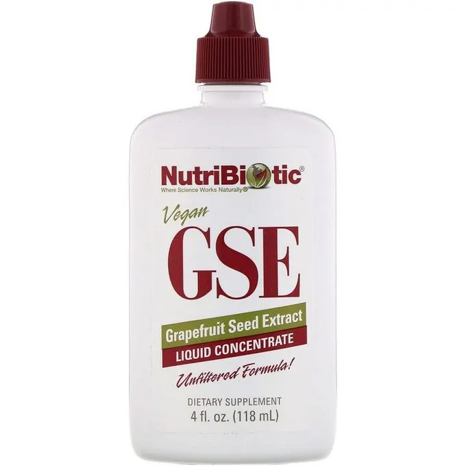 Nutribiotic Extrait de pépins de pamplemousse Vegan GSE, concentré liquide, 118 ml