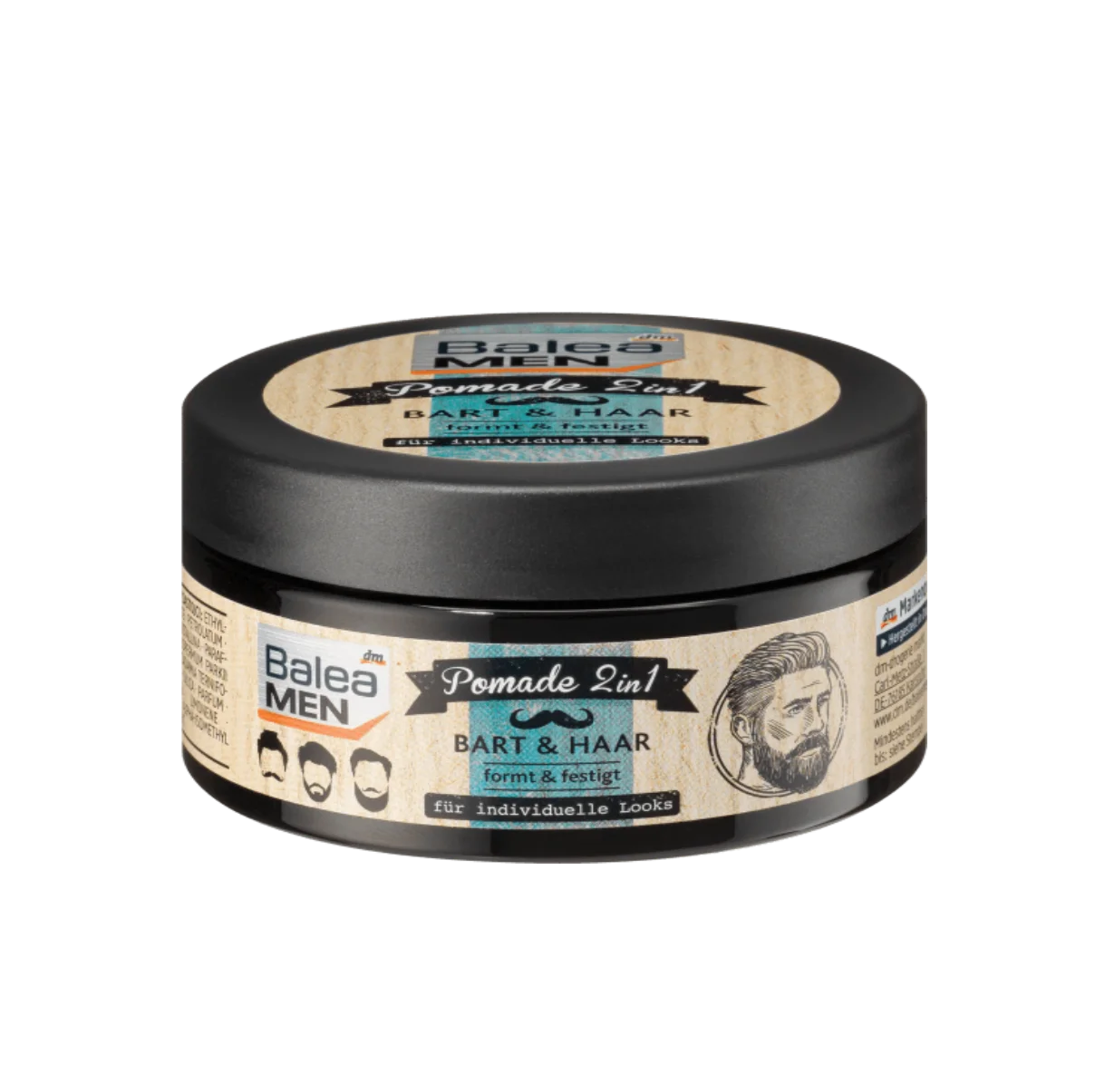 Pommade 2en1 pour barbe et cheveux, 100 ml