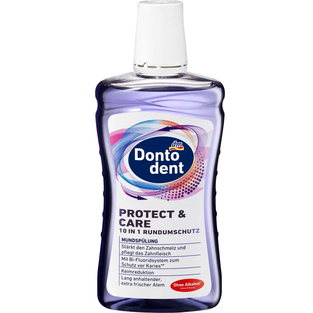 Bain de bouche Protect & Care 10 en 1, 500 ml
