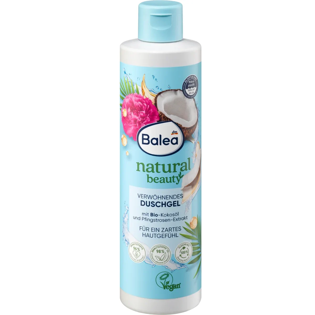 Balea Gel Douche Pivoine & Coco Bio 250 ml