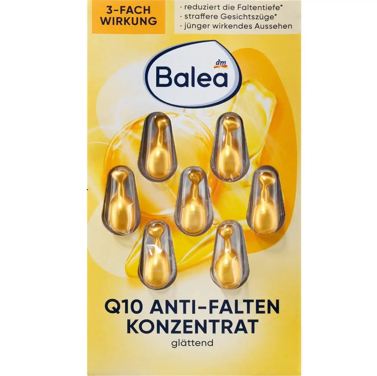 Balea Concentré anti rides Q10, 7 pièces